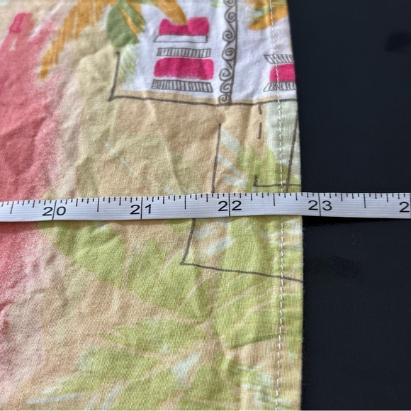 Lemon Grass Studio Skirt Midi Patterned With Hot Pink Ribbon Tie Size 14 - Picture 6 of 6